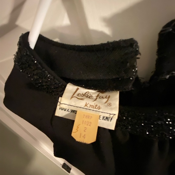 Vintage Leslie Fay black dress size 14 - Picture 11 of 11